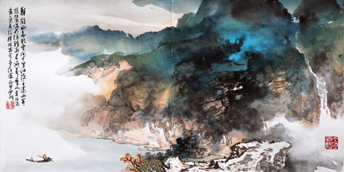 《大风和畅·施云翔师生画展》在江苏省现代美术馆举办